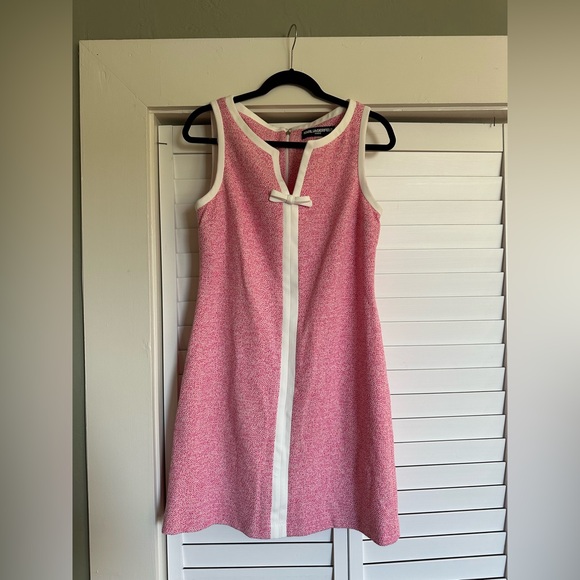 Karl Lagerfeld Dresses & Skirts - Karl Lagerfeld Pink and White Midi Dress